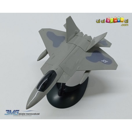 F22 Raptor Plastik Puzzle 20.8cm X 15.2cm Ölçekli Uçak Modeli