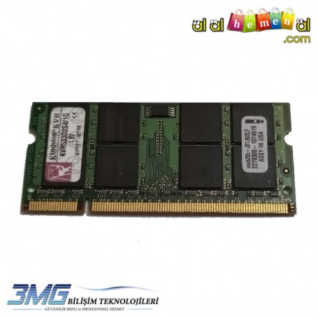 Kingston KRV533D2S4 DDR2 533Mhz 1GB Notebook Ram (2.El Ürün)