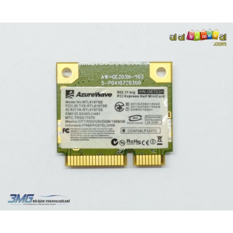 AzuraWave RTL8187SE Wifi Kart Mini PCI Adaptör