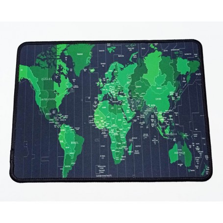 Yeşil Harita Desenli Gaming MousePad (32cm X 24cm)