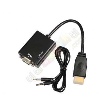 HDMI Dönüştürücü Kablo HDMI + Audio Girişi ile Birlikte