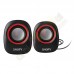 Snopy SN-120 2.0 Siyah/Kırmızı USB Hoparlör (Speaker)
