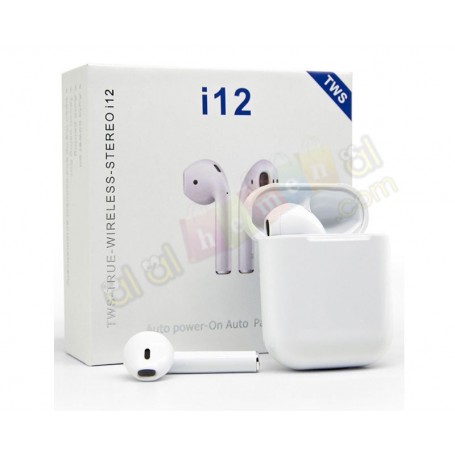 TWS İ12 Bluetooth (Wirelless) Kulaklık Beyaz 