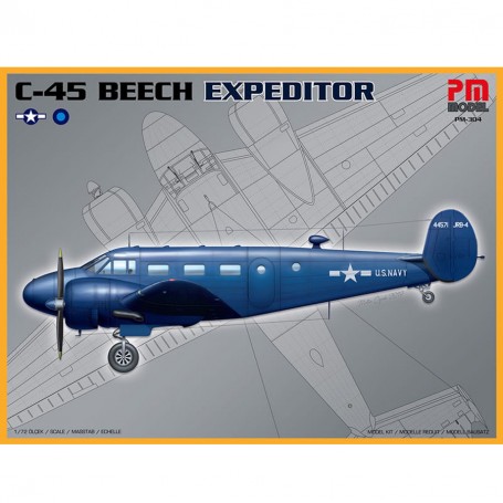 PM Model BEECH C-45 EXPENDITOR 1:72 Maket