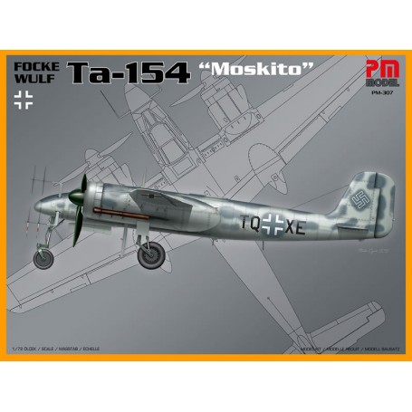 PM Model Focke Wulf Ta-154 Moskito 1:72 Maket