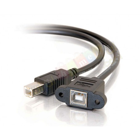 USB B Panel Montajlı Uzatama kablosu (Yazıcı USB Uzatma Kablosu)